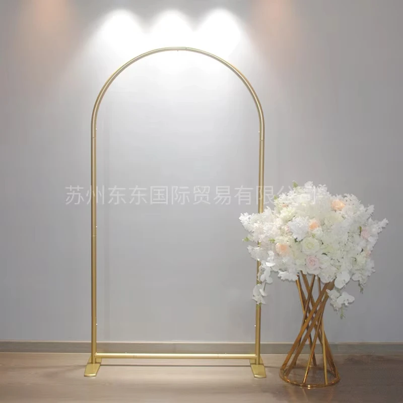 Gold Wedding Backdrop Stand, Flower Stand, Photography Backdrop, Event Party Decoration, Balloon Arch, 3 Pack