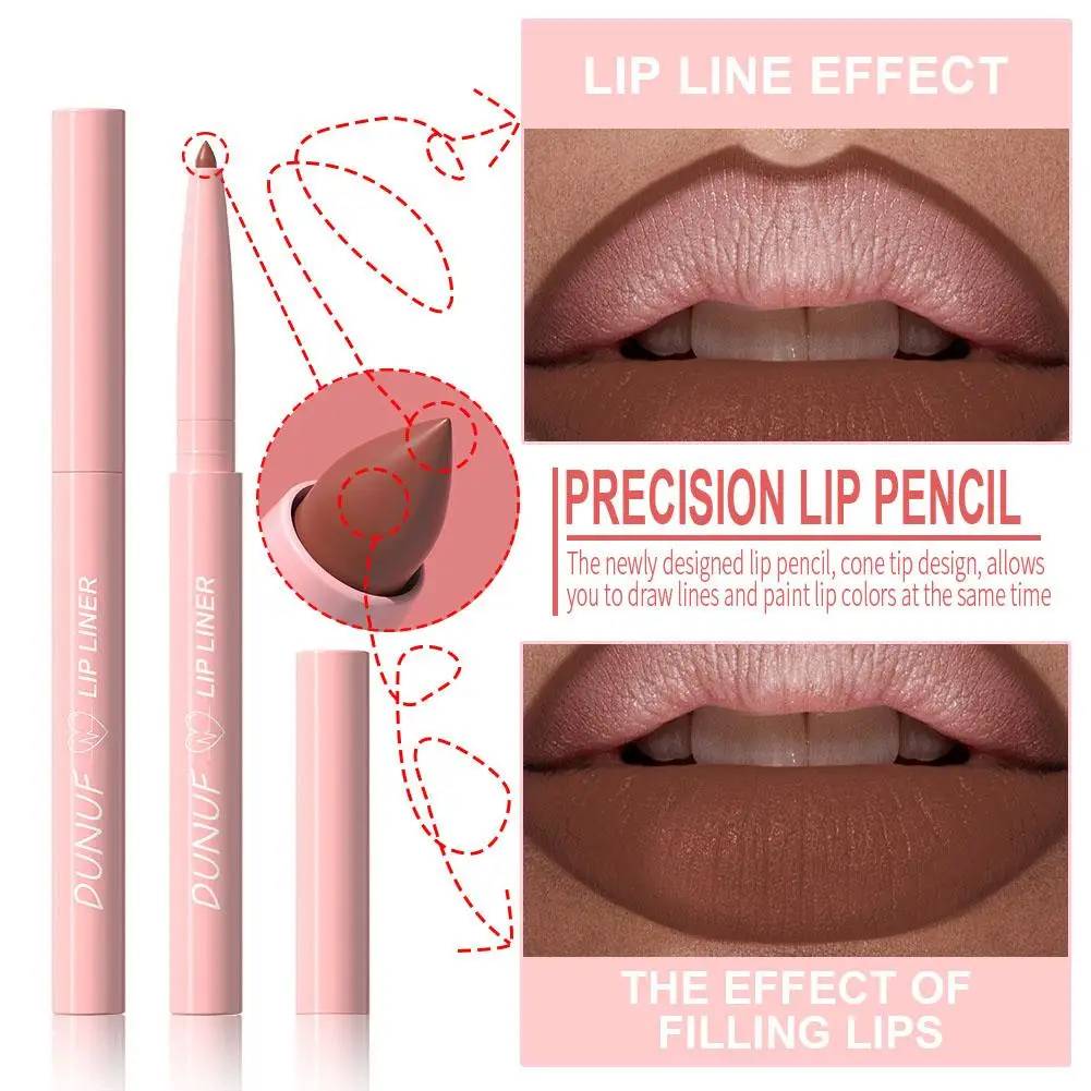 Description Picture 6 of item12 Colors Matte Lipliner Pencil Red Contour Tint Lipstick Waterproof Long Wear Non-stick Cup For Shaping & Sculpting Lips Makeup