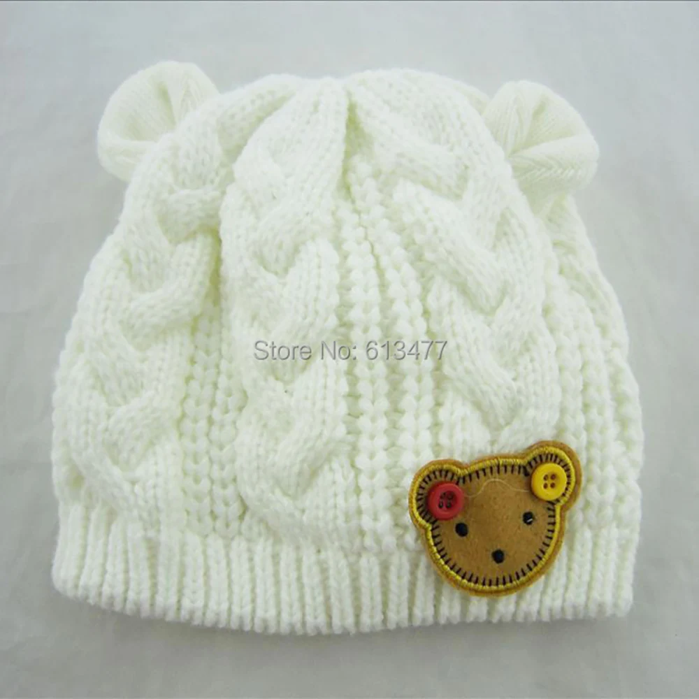Winter Keep warm knitted hats for boy/girl/kits hats set,scarves, bug/bee infants caps beanine for chilld 1pcs/lot MC02