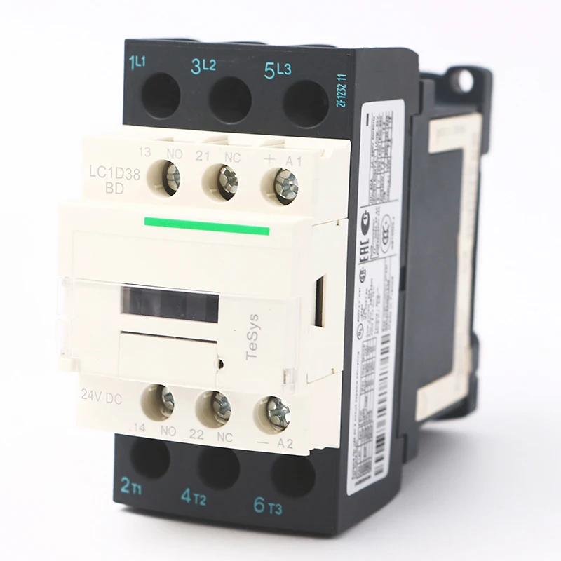 

LC1D38BD DC electric magnetic Contactor 3P 3NO LC1-D38BD 38A 24V DC coil
