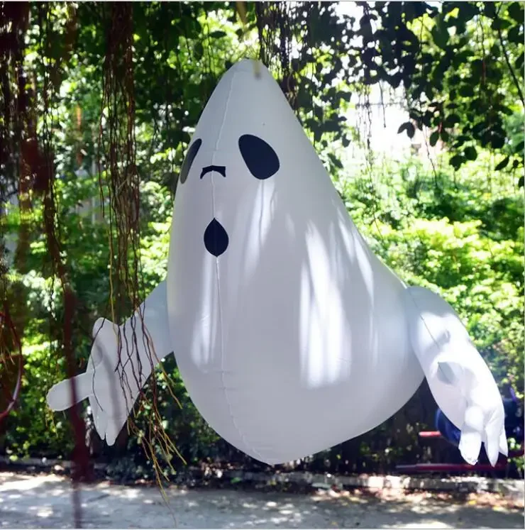 2025 beliebte Halloween Innenhof Bar Spukhaus Einkaufs zentrum Dekoration kann übergroße dicke aufblasbare Geister hängen