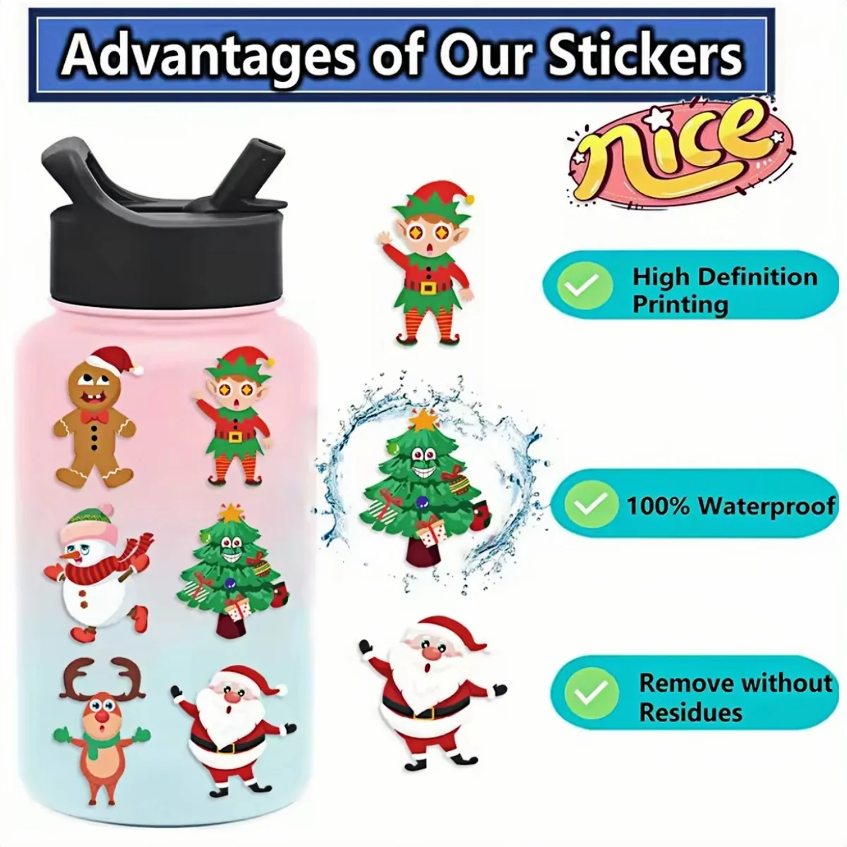 8-48 Sheets Christmas Children DIY Puzzle Sticker Games Unicorn Make A Face Funny Assemble Jigsaw Stickers Kids Educational Toys