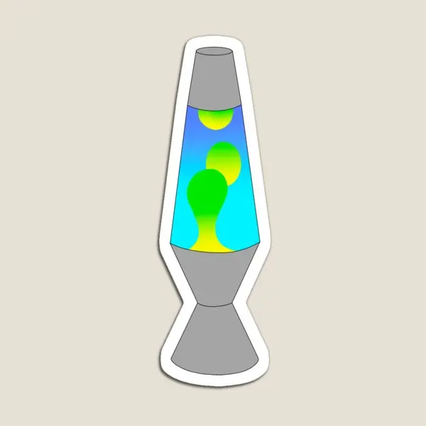 Blue And Green Lava Lamp Magnet Magnetic Decor Per Frigo Organizer Bambini Adesivi Colorati Cute Kids Home Funny Baby Toy
