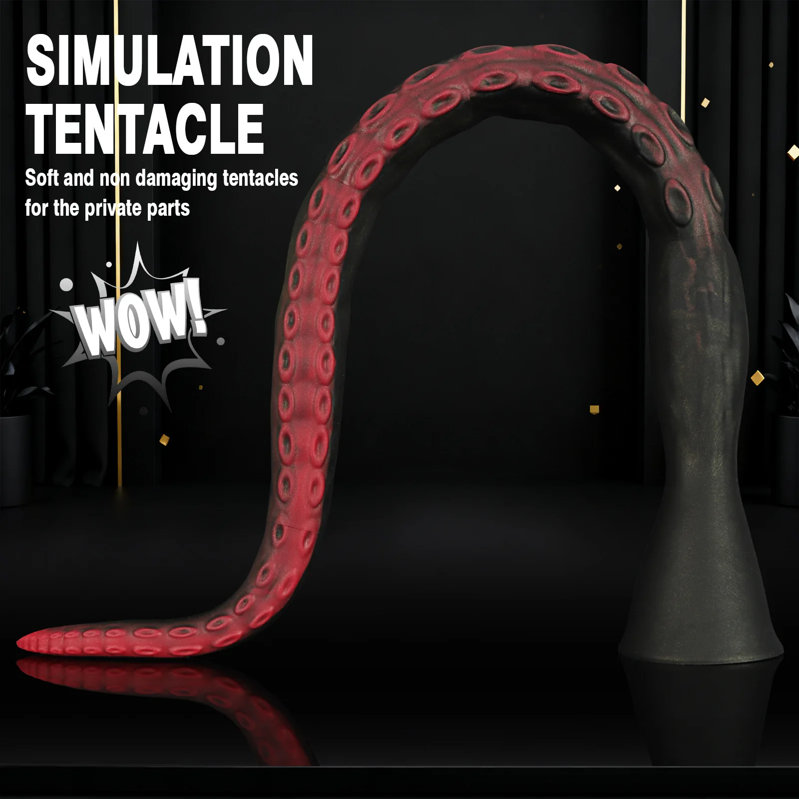 Silikon octopus analplugg med sugpropp bdsm analleksak för vuxna_voghion.com