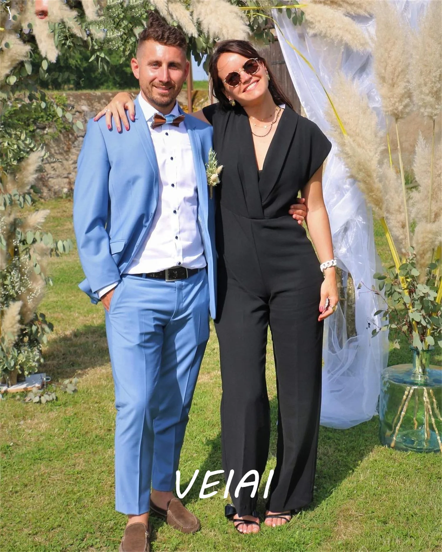

Light Blue Wedding Suits for Men 2023 Notched Lapel Single Breasted Costume Homme Mariage Blazer Sets Groom Tuxedos Jacket+Pant