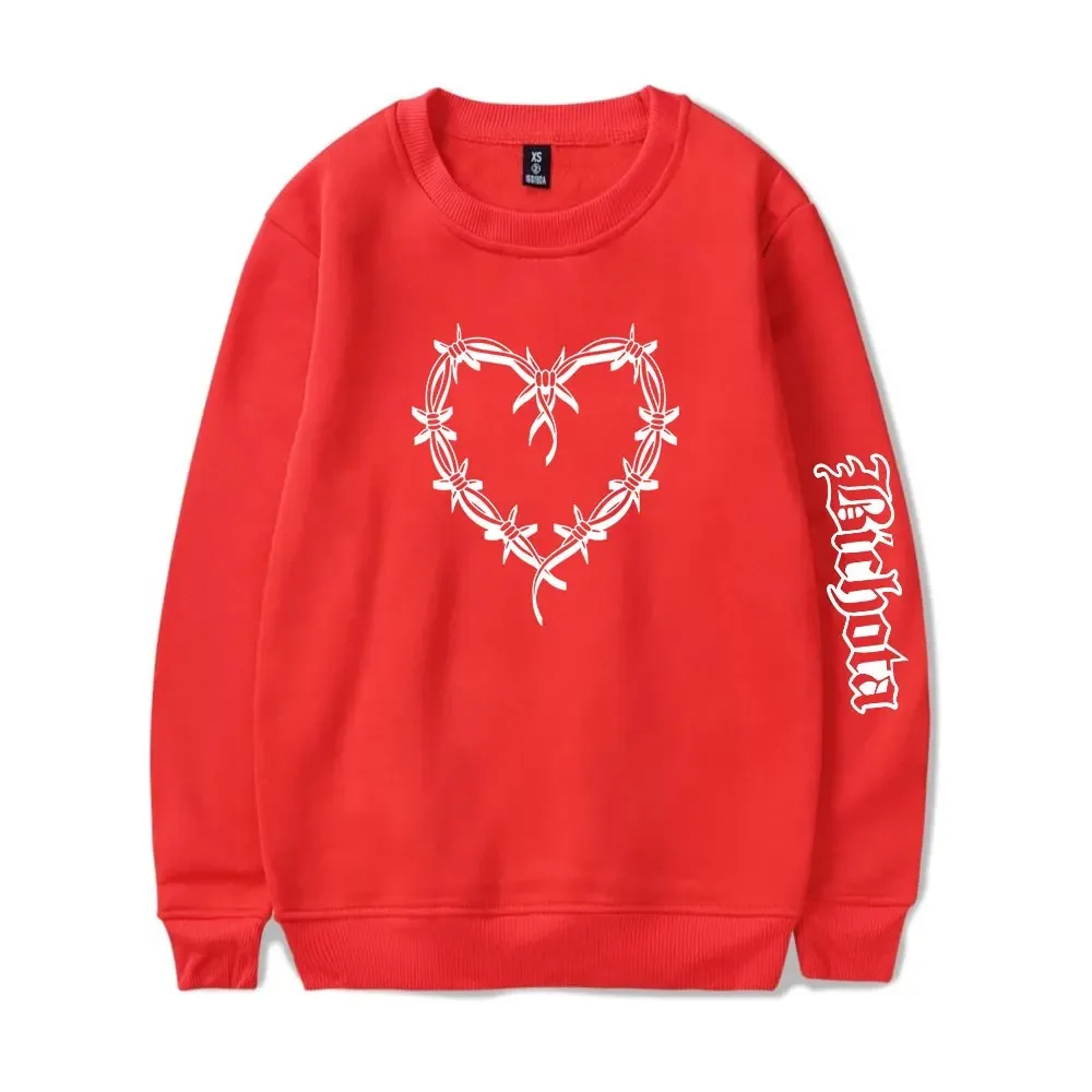 Men's and women's bichota logo printed sweater, unisex streetwear, Harajuku sweatshirt, casual style, round collar, merch, 2024