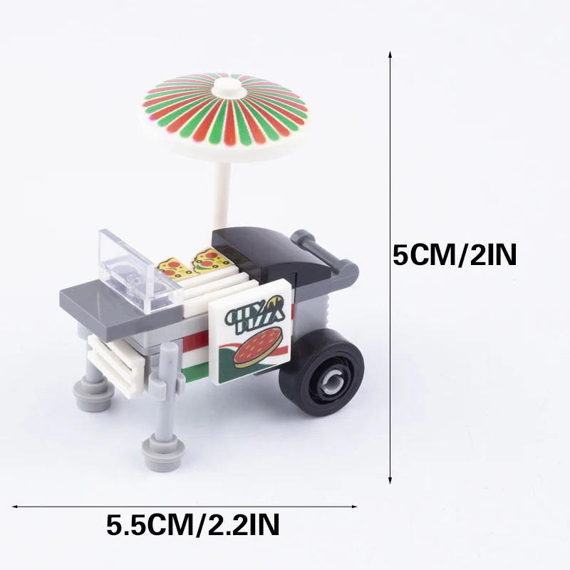 Set di Mattoncini per Carrello della Spesa da 5 Pezzi Compatibile con
