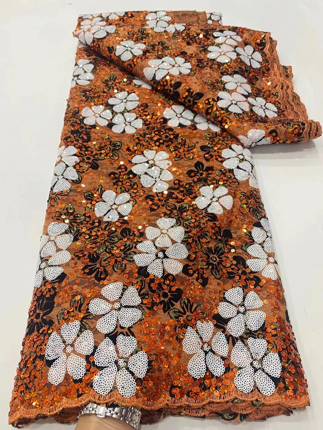 

NDPN287 новый рисунок африканская сетчатая кружевная ткань с блестками, красивое вышитое французское Тюлевое кружево для фотографий и свадебное платье