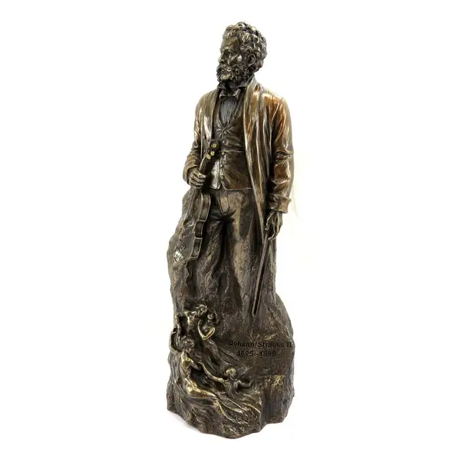 Liliom Kincsei [L6498] - Figure Johann Strauss Ii' Bronz - Image 2