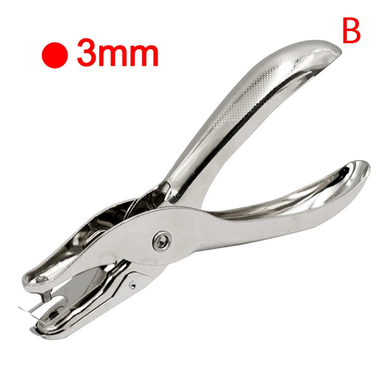Round Hole Punch Cutter Set Hole Punch Cutter Set Round Hole Punch Set Single Hole Puncher Metal 3mm/6mm Pore Diameter Punch Pliers Hand Paper Scrapbooking Punches