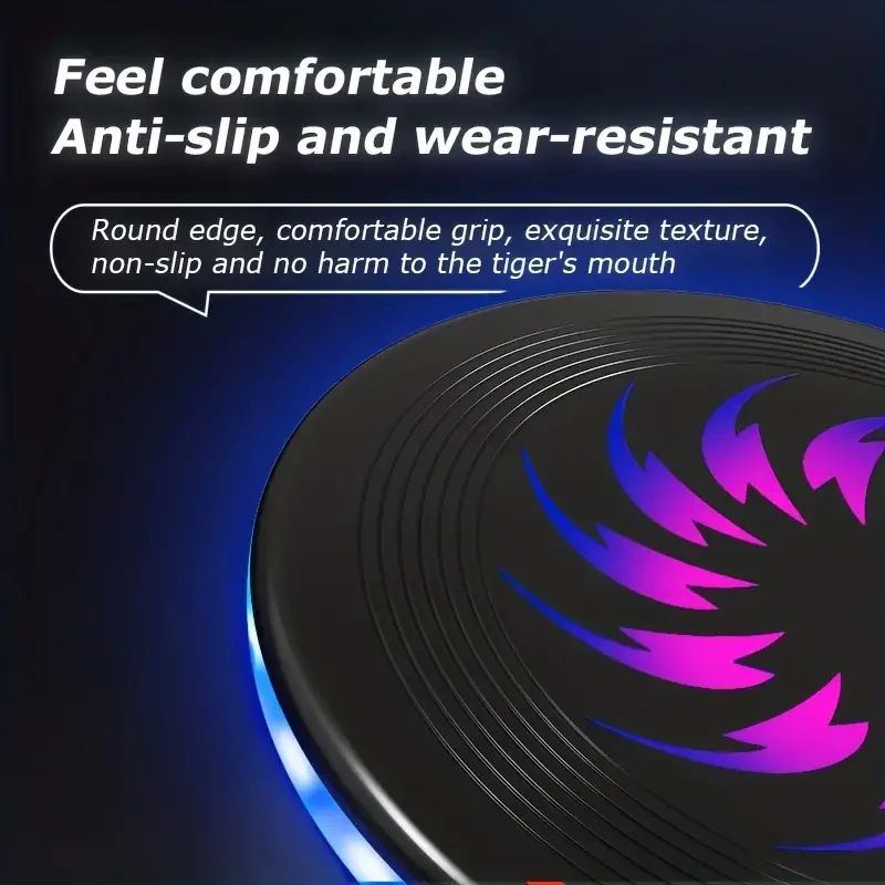 Flying Disc LED Light Up Glow in The Dark Frisbees Rechargeable Camping