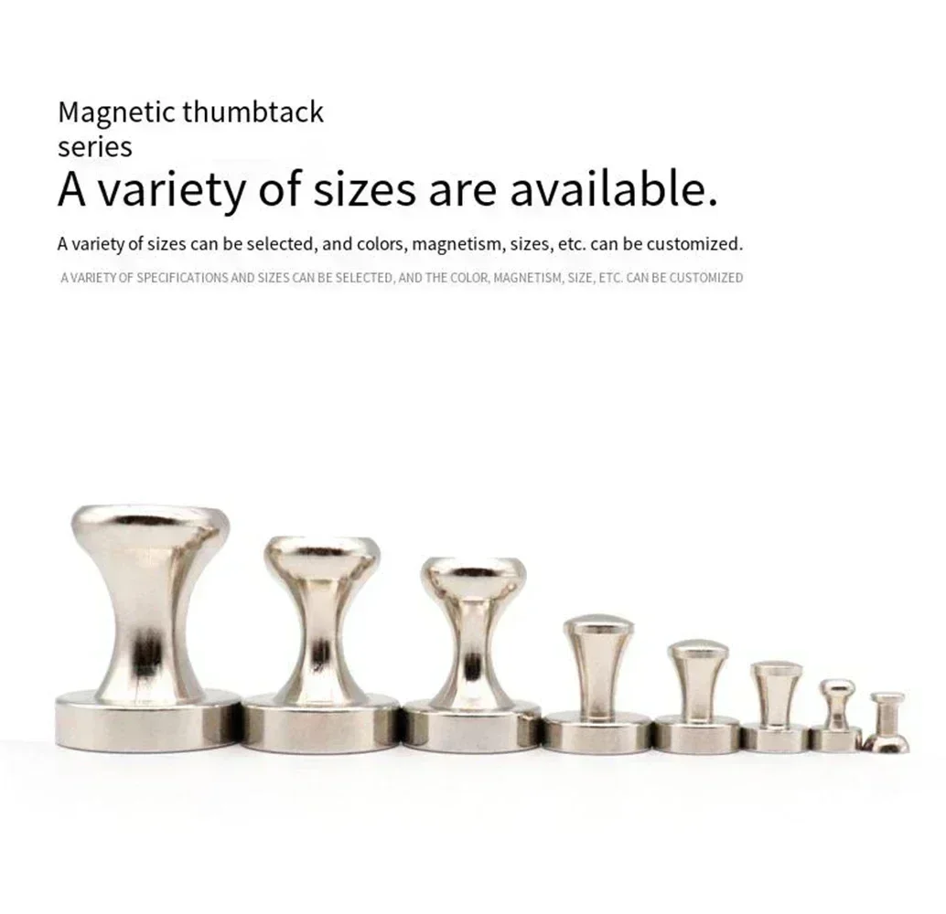 1-15Pcs 냉장고 자석 마그네틱 푸시 핀 네오디뮴 자석 핀 화이트 보드 냉장고 주방에 대 한 자기 엄지 압정 빨판