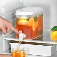 Distributeur de boissons pour réfrigérateur 2,8 l/5l, bouilloire d'eau froide de grande capacité avec robinet, distributeur de boissons glacées, réfrigérateur avec robinet 1