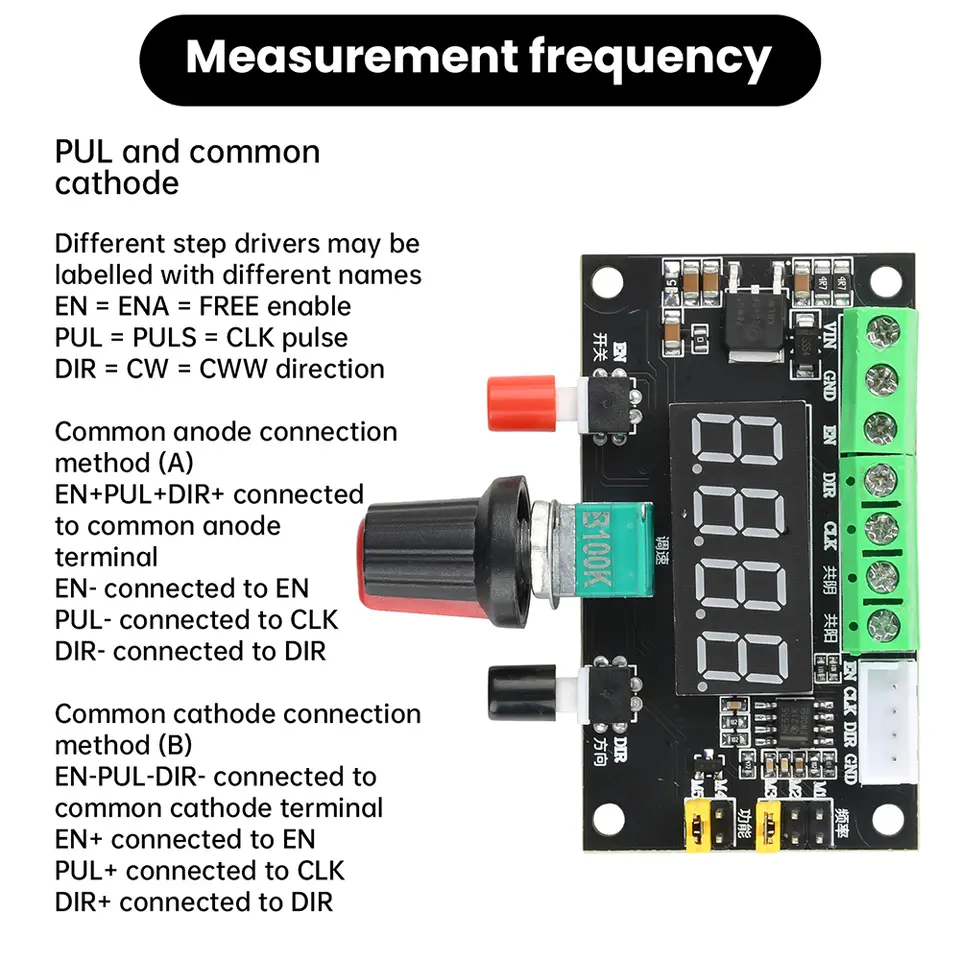 12V 24V Stepper Motor Driver PWM Pulse Signal Generator Forward/Reverse Controller Speed Control Module image 6