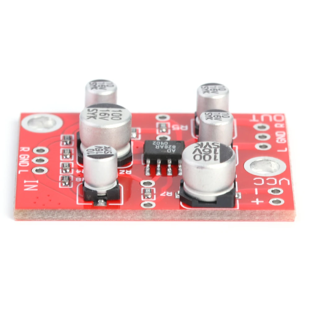 Microphone Preamplifier Board Preamp AD828 Chip Stereo Preamp Power
