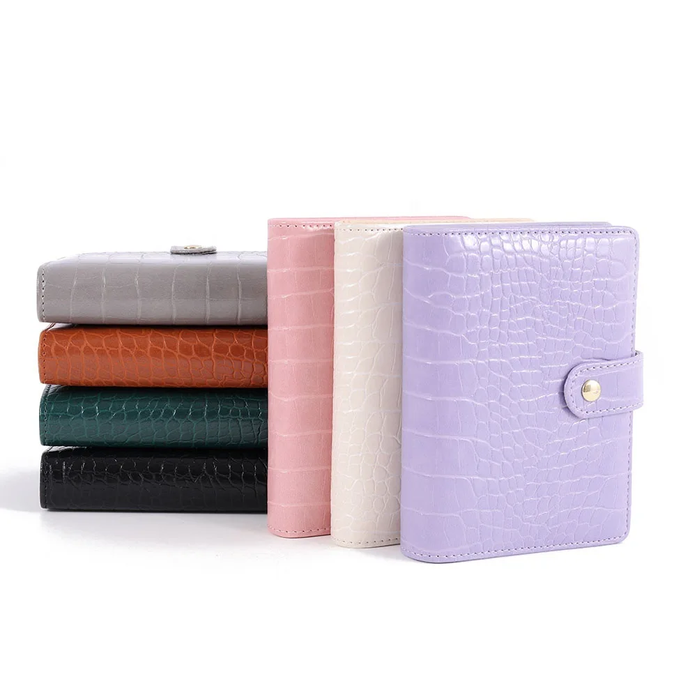 A7 Pu Leather Pocket Notebook Loose-leaf Binder Journal Diary