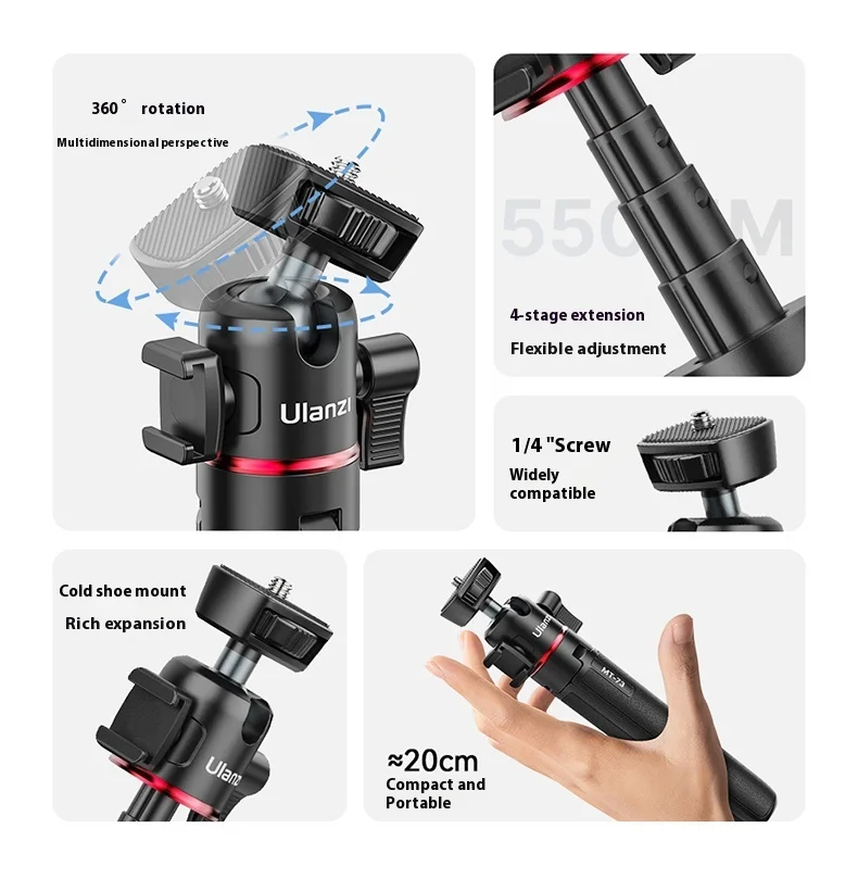Ulanzi MT-73 Extendable Tripod description image 3