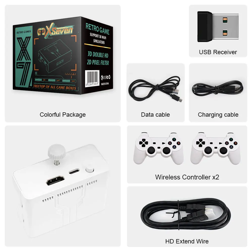 Coopreme Y7 Super TV Game Box HD sortie Joystick double contrôleur combat maison X7 Console de jeu PSP 10000 + de jeu