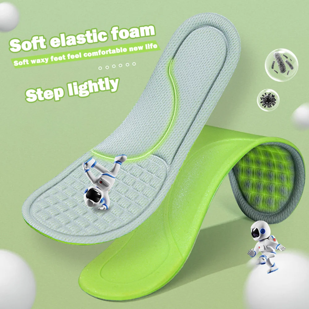 Solette in memory foam Nano 4D Cuscinetti per scarpe deodoranti antibatteriche in carbonio Uomo Donna Sottopiede sportivo Assorbimento del sudore Corsa_voghion.com