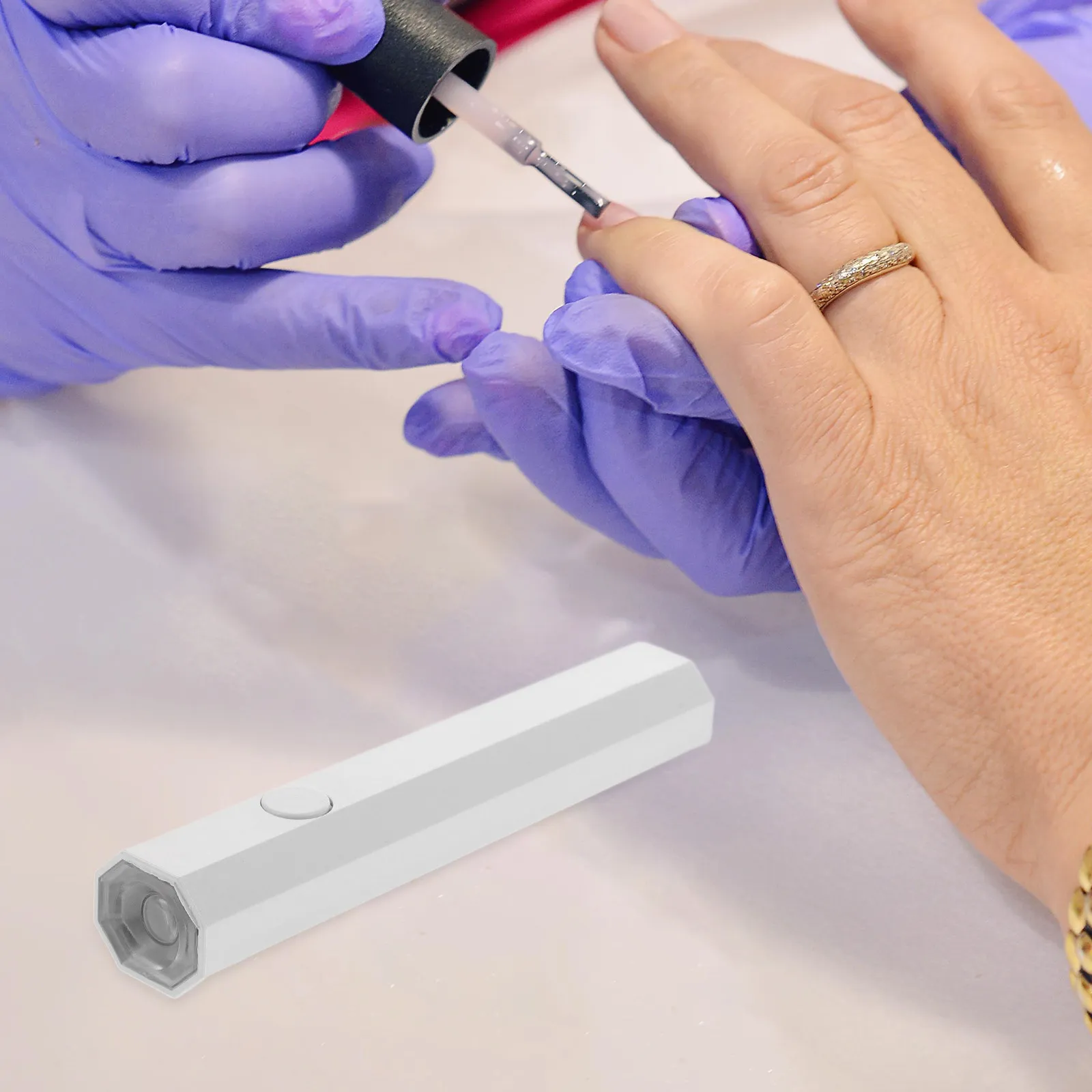 미니 네일 아트 램프 휴대용 UV 네일 드라이어 빠른 건조 젤 매니큐어 도구 USB 램프 젤 네일용 매니큐어 도구