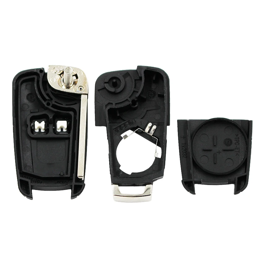 2 Button Flip Folding Key Shell Case Fob Chevrolet Aveo Cruze Uncut Blade 10 PCS/LOT key case,key shell