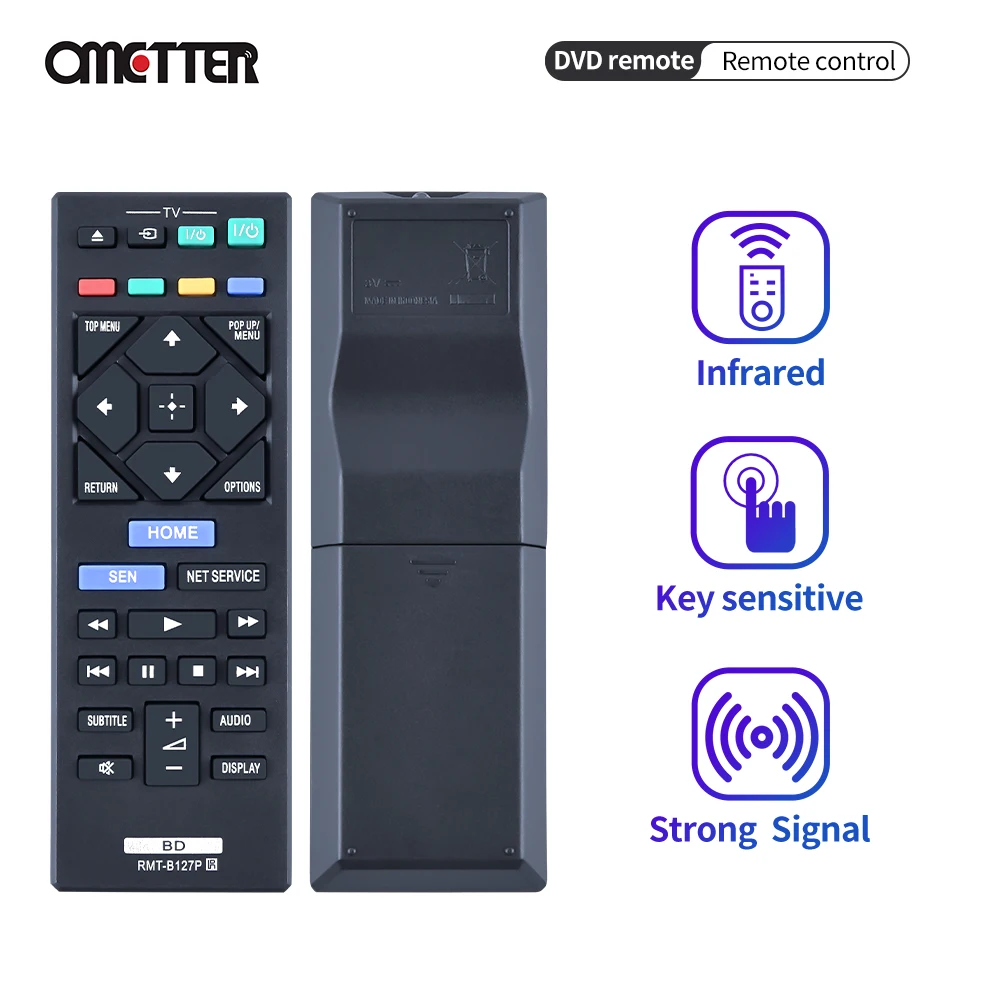 Rmt-B127P Misura Per Le Parti Del Lettore Dvd Sony Telecomando Del Disco Blu-Ray Bdp-S1200 Bdp-Bx120 Bdp-Bx320 Bdp-Bx520 Bdp-S3200 Bdp-S4200