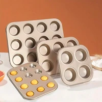 Cupcake Pan Muffin Tray Cupcake Mold Muffin Pan Carbon Steel Baking Pan Non Stick Bakeware Biscuit Pan Microwave Cake Mould 1