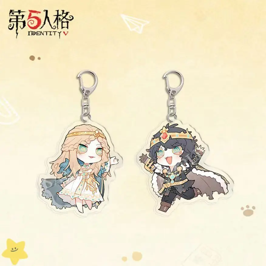 

5CM Anime Identity Ⅴ Psychologist Ada Mesmer Patient Emil Cosplay Exquisite Acrylic Keychain Xmas Birthday Gift Backpack Pendant
