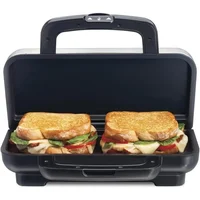 Sandwich Maker with Nonstick Ceramic Plates 1