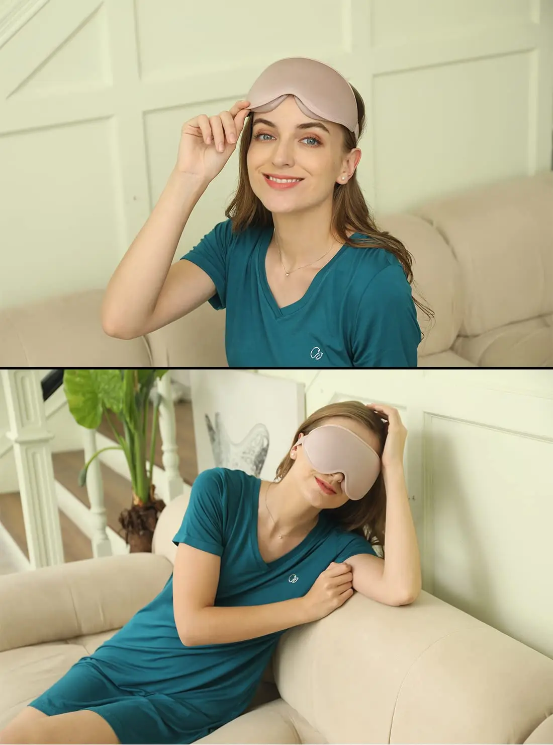 Deluxe 3D Contoured Sleep Mask - Ultimate Light Blocking & Comfort for Restful Sleep