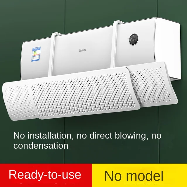 103 Cm Nagy Méretezhető Függő Típusú Légkondicionáló Szélvédő Irányításgátló Fújó Levegő-Elítélő Terelőlap Műanyag Finom Lyukak Szerszámai - Image 2