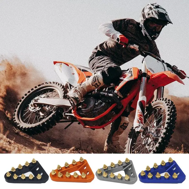 

Motorcycle Brake Pedal Tip Pedal Lever Step Tip Plate Anti-Slip Aluminum Alloy Pedal Lever Step Tip Plate Motocross Motorcycle