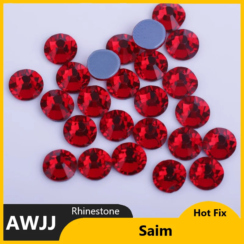 SS6-SS30 42 Farben Kristall ab besser dmc Hot Fix Strass, Glas Strass Hotfix Eisen auf Strass Nähen & Stoff dekorationen – Detail 9