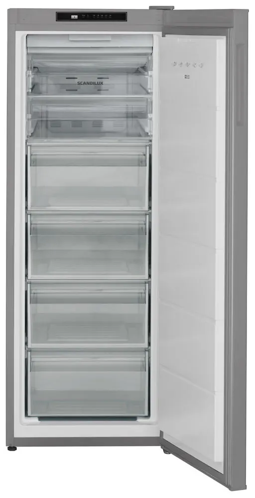 162L Upright Freezer, Stainless Steel — Esatto