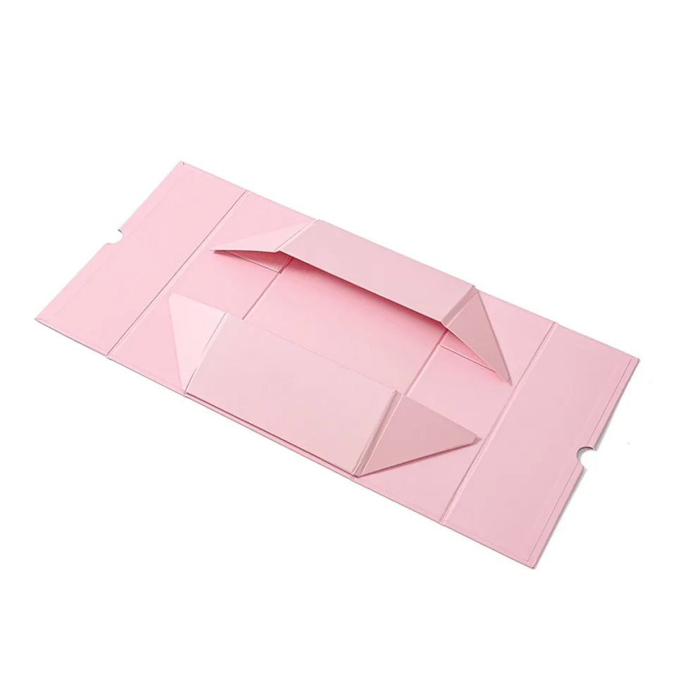 Description Picture 4 of item1pc Gift Box With Ribbon Event & Party Supplies Magnet Folding Box Handmade Candy Chocolate Carboard Gift Packaging Bags Wedding