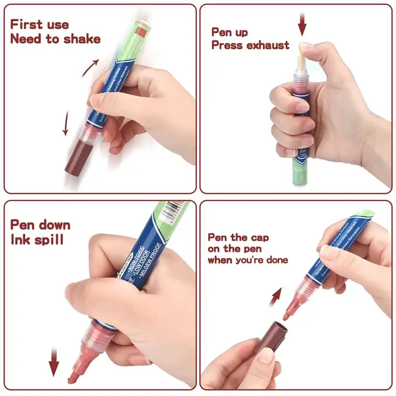 Waterproof White Tile Grout Marker and Repair Pen