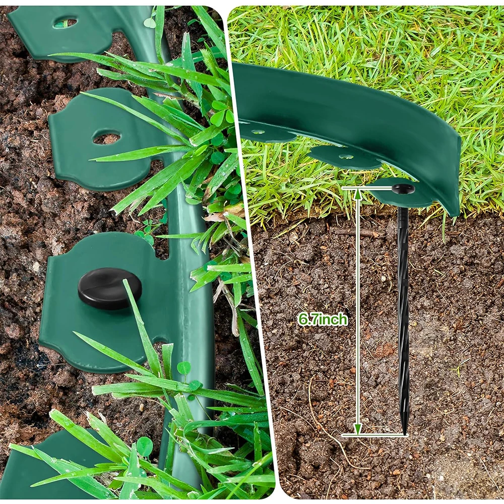 Borde De Acero Para Jardín Piezas Bordes De Metal Para Paisaje De Césped,  99 X, image size:1000x1000