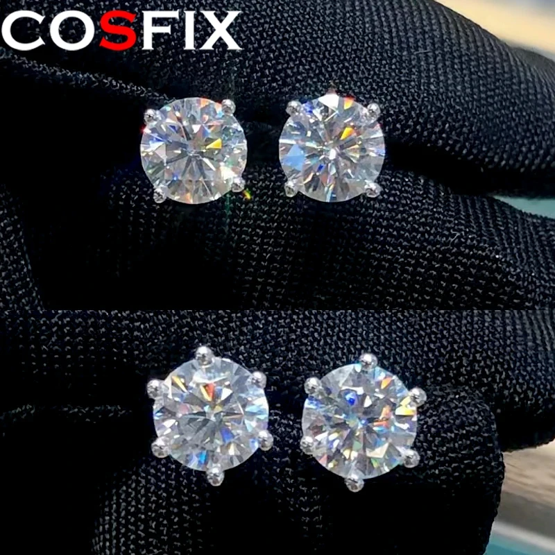 Orecchini a perno in moissanite in argento sterling 925 con diamante realizzati in laboratorio per donne e uomini Dojojosa gioielli regalo, Yellow Cushion 7.0mm(0.5ct*2), Argento sterling, Creato in Orecchini a perno in moissanite in argento sterling 925 con diamante realizzati in laboratorio per donne e uomini Dojojosa gioielli regalo, Yellow Cushion 7.0mm(0.5ct*2), Argento sterling, Creato in