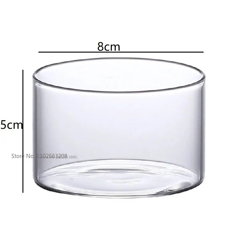 Candle Making Kit Candle Making Supplies Candle Tin Set Creative Round Diy Candle Empty Cups Heat Resistant Clear Bottle Glass Jars Handmade Dessert Scented Candles Glass Empty Jars
