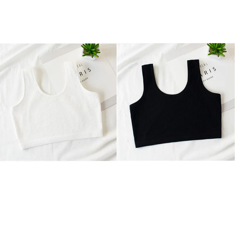 2Pcs/Lot Girls Training Bra Teenage Underwear Vest Adolescente Underwear Puberty Clothing 8-14Year training bra