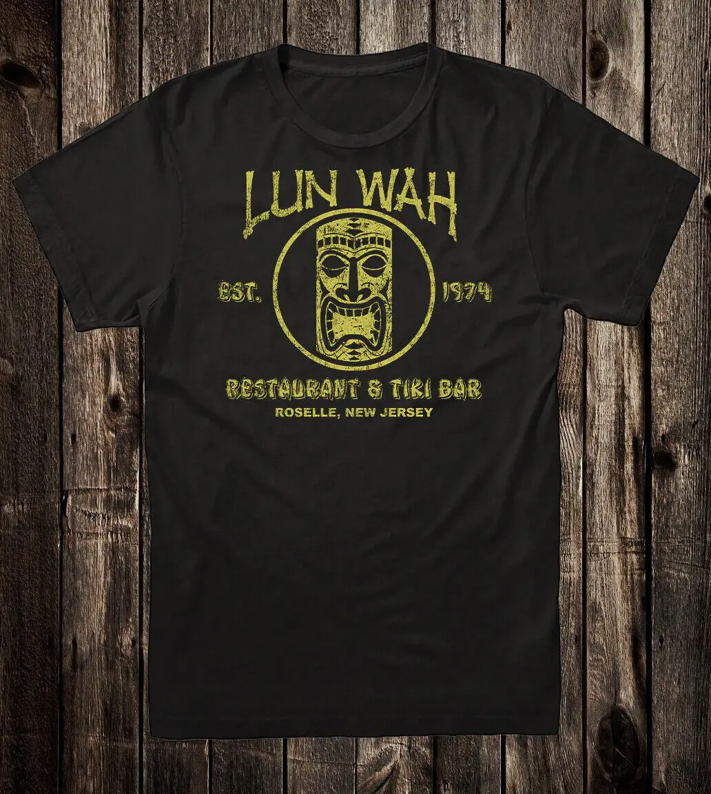 Retro Tiki T Shirt Tee Restaurant Mug Rum Bar Lun Wah New Jersey