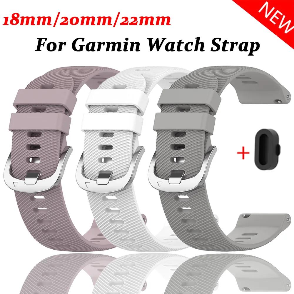Versatile Silicone Smartwatch Band - Multiple Sizes Available