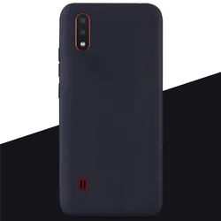 Premium Soft TPU Silicone Phone Case - Sleek Protective Back Cover for Samsung Galaxy A01 / M01 Core (Black)