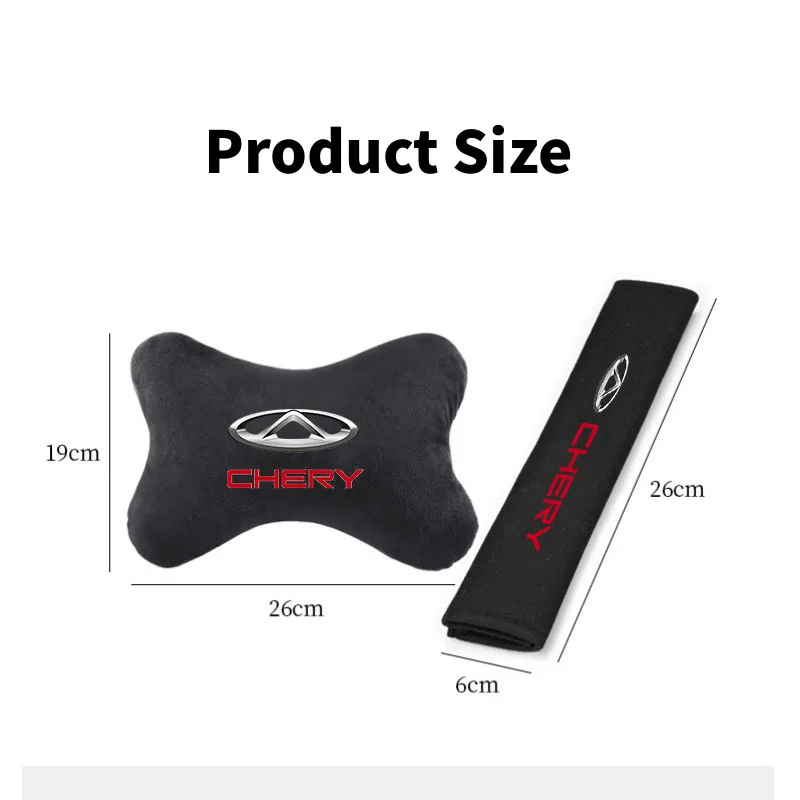 Chery Tiggo Headrest Pillow & Seat Belt Pads view 2