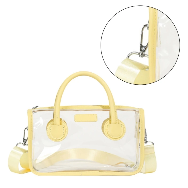 Clear PVC Handbag Practical and Fashionable Shoulder Bag Women Crossbody Purse