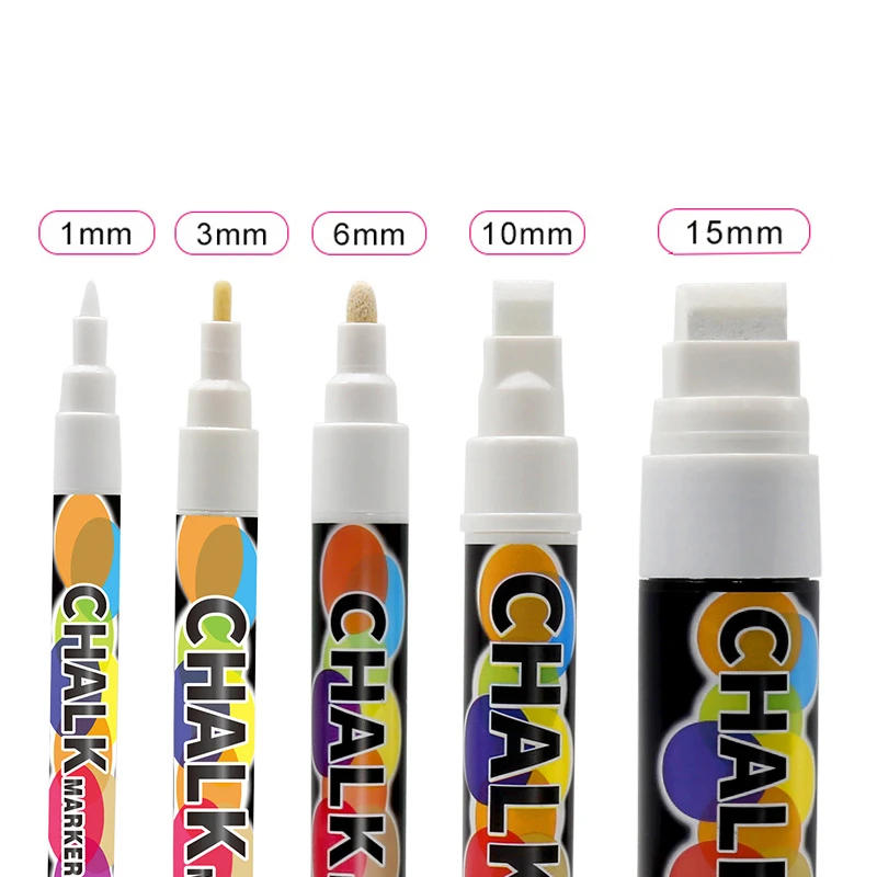 Erasable Marker Pen White Glass Black Marker Glass Ceramic Chalk