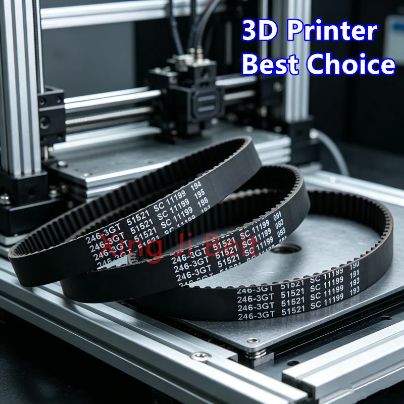 267-3GT453-3GT PowerGrip 3GT 곡선형 톱니 타이밍 벨트, 3mm 피치, 네오프렌 고무 3D 프린터, CNC 조각기 267mm453mm
