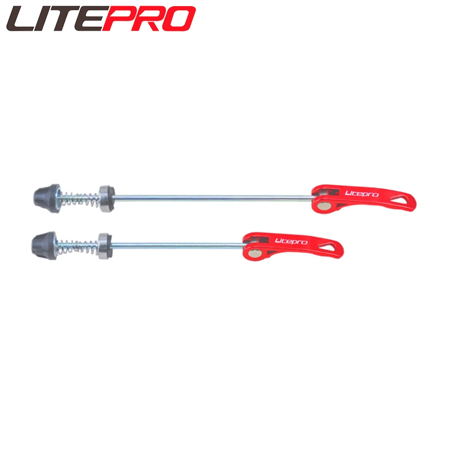 Litepro 접이식 자전거 바퀴 꼬치, 알루미늄 합금 퀵릴리즈 레버, MTB 산악 자전거 휠셋, QR 로드