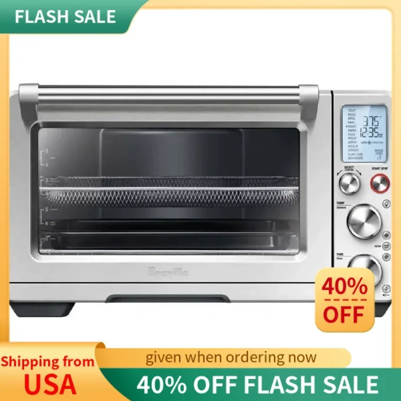 Qwsmart oven air fryer pro bov900bss, brushed stainless steel, 17.2 "x 21.4" x 12.8"