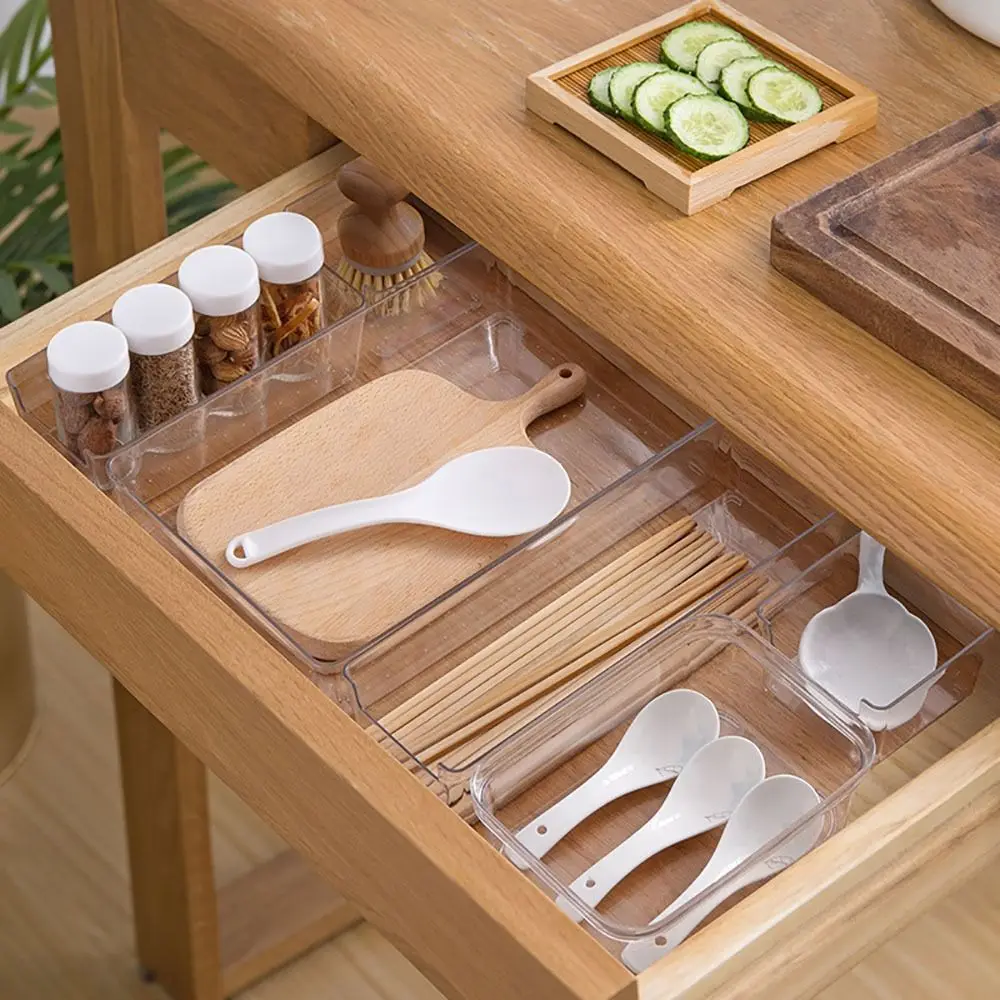Description Picture 6 of itemDrawer Organizer Bin Clear Stackable Fruit Food Jars Book Cosmetic Jewelry Storage Box Transparent Fridge Storage Bin Containers